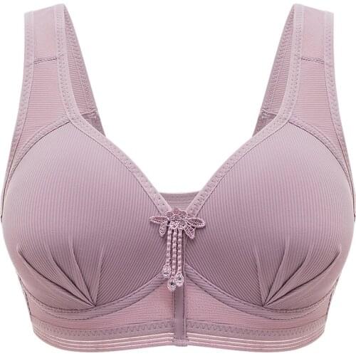 Sexy Solid Color Wireless Bras Push Up Bra Front Closure 3/4 cup Seamless Bras for Women