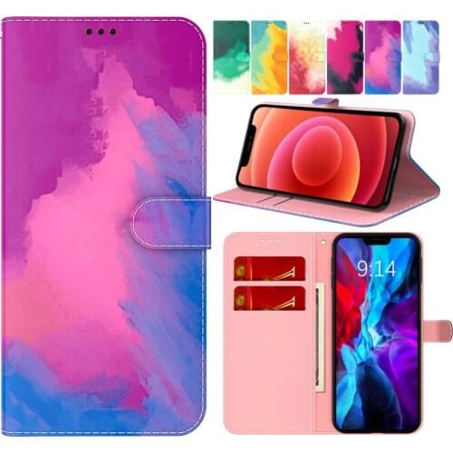 Lovely Watercolor Case For Capa OPPO A53 A33 A8 A31 A5 A9 2020 A52 A72 A92 A73 A93 A94 Realme 7 X7 8 Pro F9 F17 Narzo 10 30 D26F