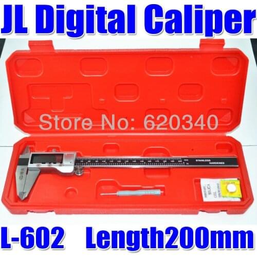Free shipping L-602 Full Metal 6" inch 200mm Digital vernier caliper Electronic digital caliper Micrometer metric Measuring Tool