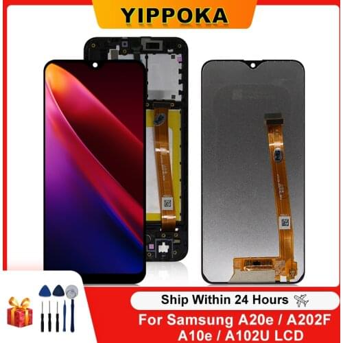 For Samsung Galaxy A20E Display A202F A202 LCD SM-A20SF/DS Touch Screen Digitizer Display For Galaxy A10E LCD A102 A102F LCD