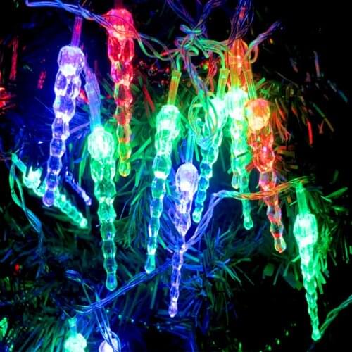 Icicle Shaped String light Christmas LED Ice Stick Tube Light Xmas Wedding LED Curtain Light