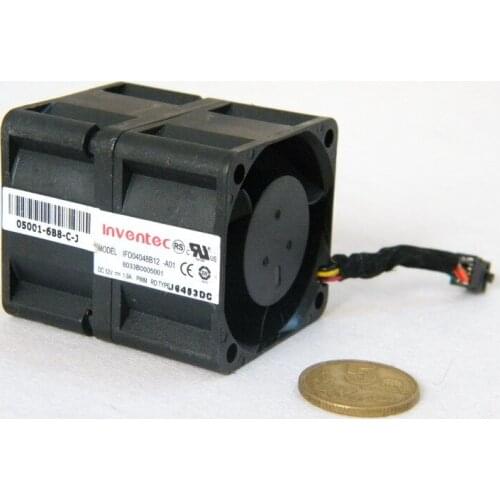 IFD04048B12-A01 Ultra Violence DC 12V 1.9A 4CM Server Inverter High Speed Airflow Cooling Fan 6033B0005001