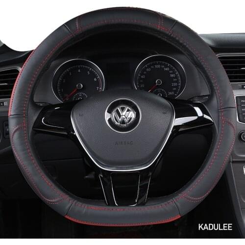 KADULEE Microfiber Leather Car Steering Wheel Cover For Buick Regal Encore Lacrosse Excelle XT Verano Enclave