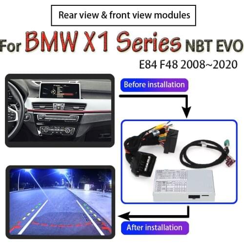 Rear View Camera For BMW X1 E84 F48 2009~2020 Decoder Original Upgrade CIC NBT EVO System Screen Monitor Backup Camera Adapter