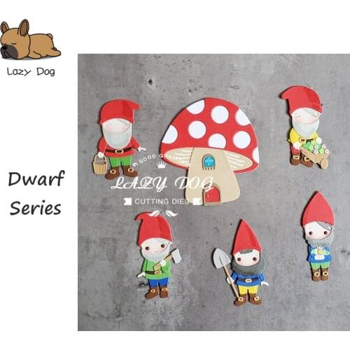 Dwarf Series Metal Cutting Dies Scrapbooking Stencil DIY Mold Knife Craft Embossing Die Cuts Card Making New Dies For 2020