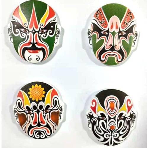 Chinese Style Polyresin Refrigerator Magnetic Stickers Peking Opera Strong Magnet Fridge Sticker Souvenir Home Resin Decorative