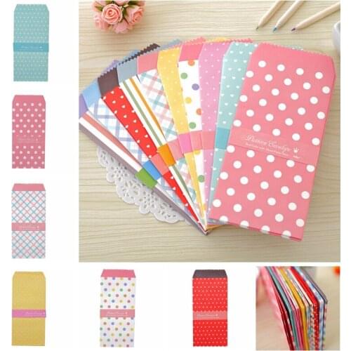Colorful Envelope Small Gift Craft Envelopes For Letter Invitations 5Pcs/set