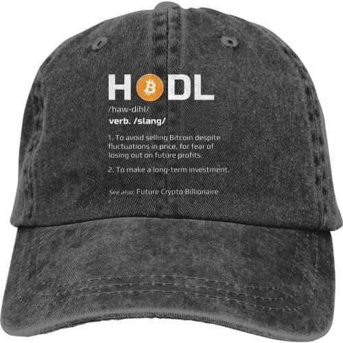 Summer Cap Sun Visor HODL Definition Hip Hop Caps Bitcoin Cryptocurrency Miners Meme Cowboy Hat Peaked Hats