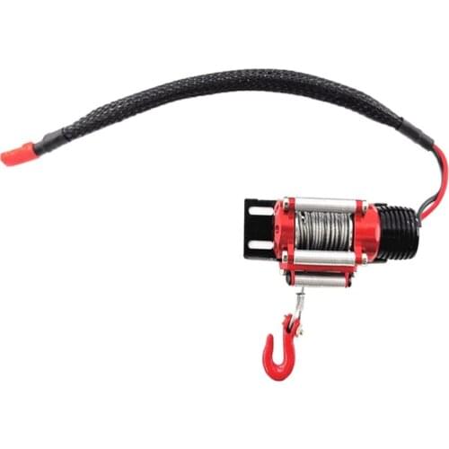 Metal Remote Control Winch Set For 1/10 RC Rock Crawler Car Parts Accs