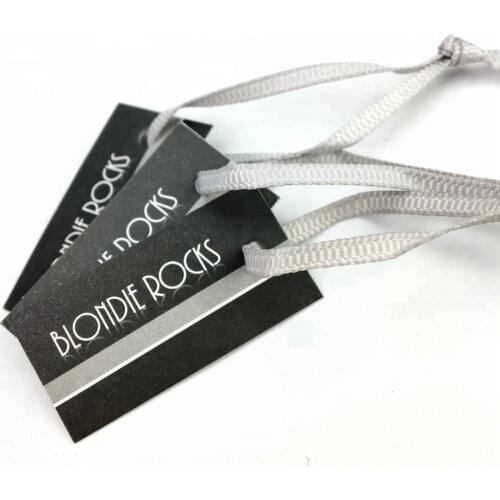 Fashion Design Hole Punch Hang Tag Durable Garment Tag