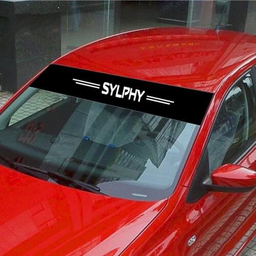 For Nissan Sylphy Car Stickers Front Rear Windshield Prevent Sunlight Reflection Decoration Decals Car Accessories