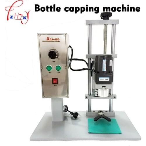 1pc DDX-450 Desktop Automatic electric bottle capping machine,capping diameter 10-50mm cap screwing machine,cap locking 220V