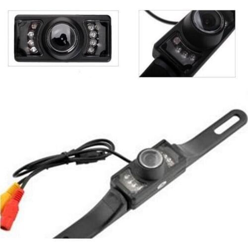 New Waterproof Long License Plate Frame Color CMOS Car Rear View Camera For Reverse Parking camera With 7 LED IR Night Vison