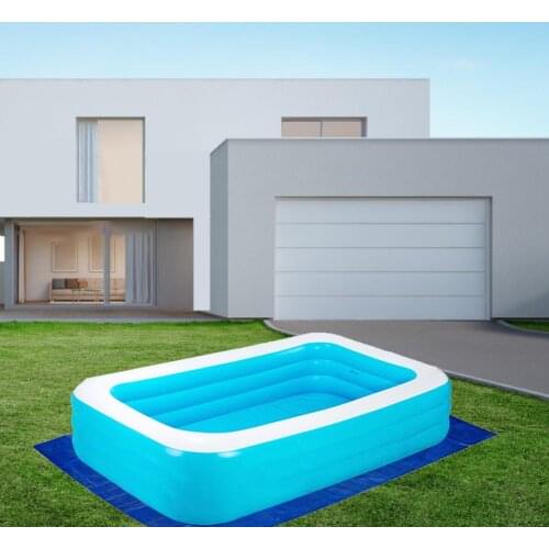 Swimming Pool Cover Ground Protective Mat Square Foldable Floor Cloth Plastic Pool Sunscreen Gasket for Inflatable Swimming Pool