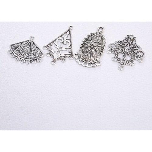 JUYA 10pcs/lot Multiple Styles Ancient Porous Connector For Necklace Bracelet DIY Jewelry Making Accessories Wholesale