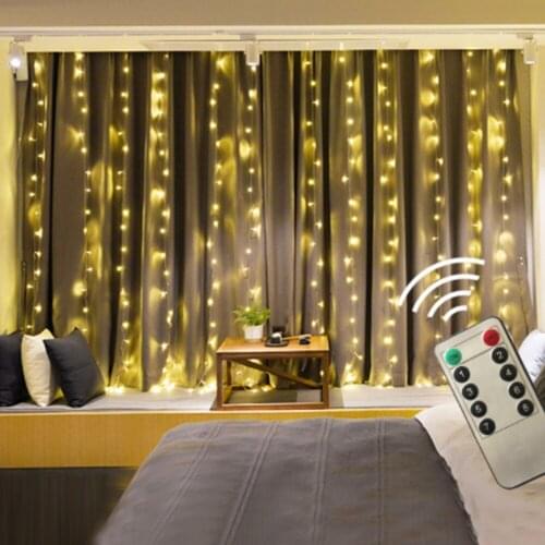 6M x 3M 600 LED Home Outdoor Holiday Christmas Decorative Wedding xmas String Fairy Curtain new year Garland Strip Party Lights