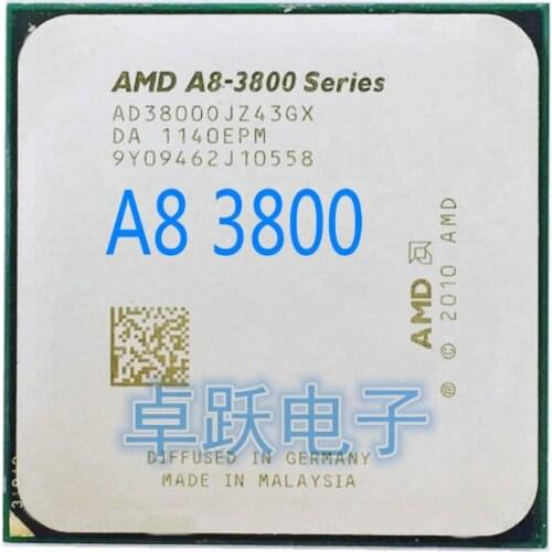 AMD A8-Series A8 3800 2.4 GHz Quad-Core CPU Processor Socket FM1 free shipping