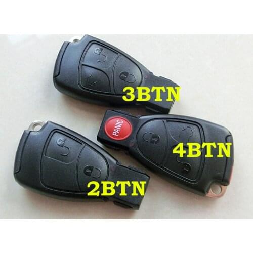 RMLKS Smart Car Remote Key Case Fob Shell Replacement For Mercedes For Benz C E B S Class CLS CLK SLK ML CL Insert Uncut Blade