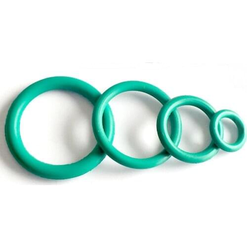 CS 6mm OD50-150mm Green FKM Fluorine Rubber Oil Sealing Gasket O Ring