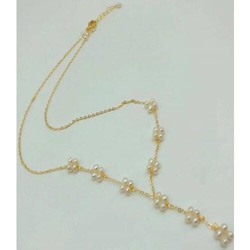 Original design jewelry 100% Natural freshwater pearl pendant Necklace chain for women