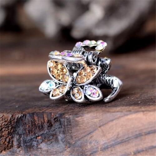 High Quality Butterfly Hair Claws Girls Headwear 5 Color Rhinestone Crab Hairpin Claw Clip For Women Hair Jewelry Accessories