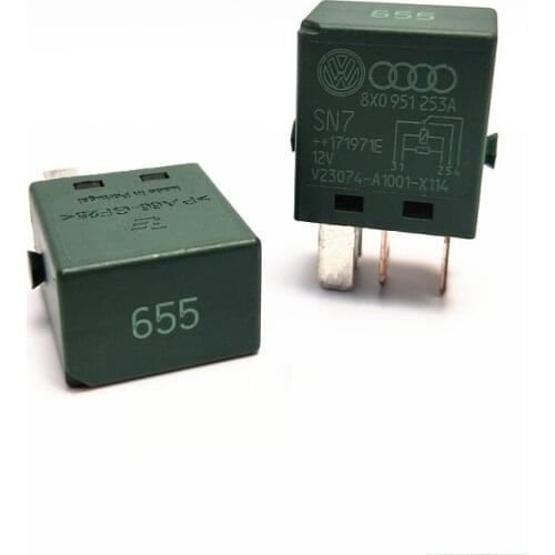1pc 655 for Volkswagen Audi Relay 8X0 951 12 V 5plug V23074-A1001-X114 253A