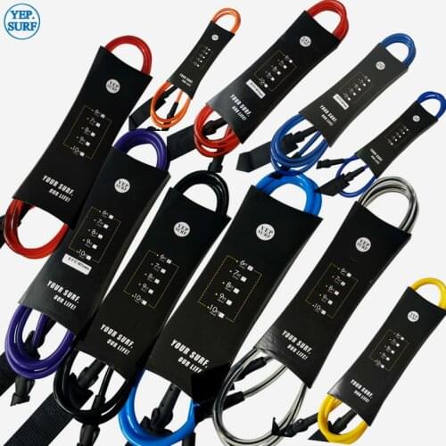 1pc SUP Board 6ft/7ft/8ft/9ft 7mm Surfboard Straight Leash Surf Leash 6ft/7ft/8ft/9ft 7mm Surf Accessories