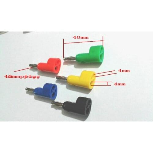 1000PCS 5 color 4mm Banana Plug for BINDING POST Test Probes Speakers plug New