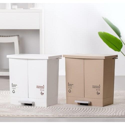 Modern Luxury Trash Bin Recycling Bins Creative Garbage Sorting Trash Can Kitchen Storage Cabinet Storage Cocina Storage BC