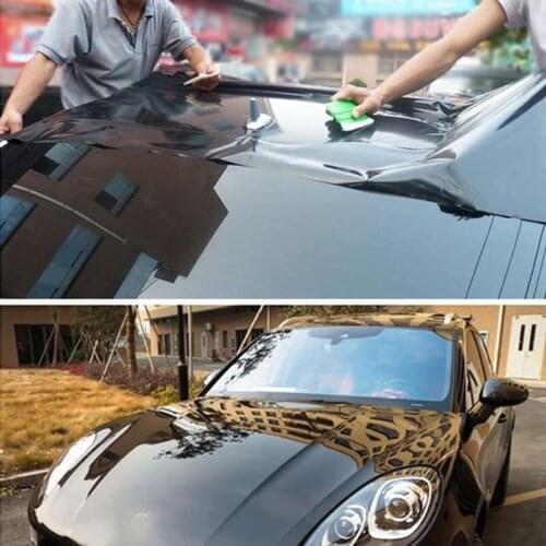 59x152cm Black Car Vinyl Film Gloss Wrap Sticker Decal Removable Interior Decoration Paint Film Auto Accessories