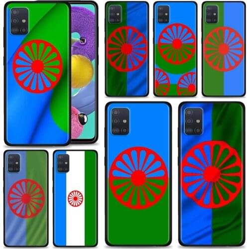 Gypsy Aromanian Romany Romani Roma Flag Case for Samsung Galaxy A51 A50 A71 A21s A70 A30 A31 A41 A11 A91 A01 A51 A71 A42 5G Capa