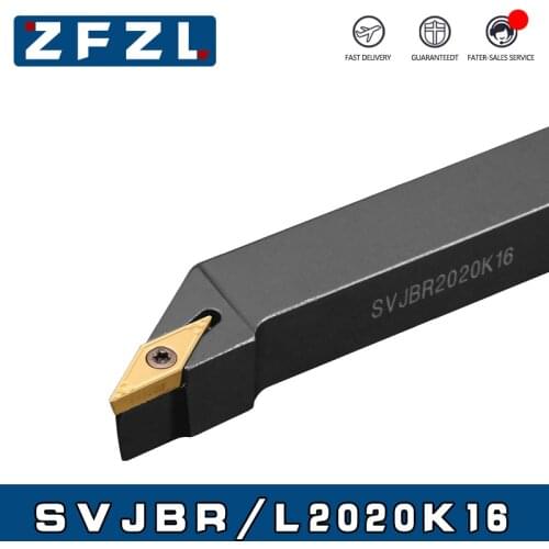 1pcs SVJBR SVJCR SVJBL SVJCL Lathe Tool Holder SVJBR2020K16 SVJCR2020K16 CNC Lathe Arbor Machining Cutter External Holders