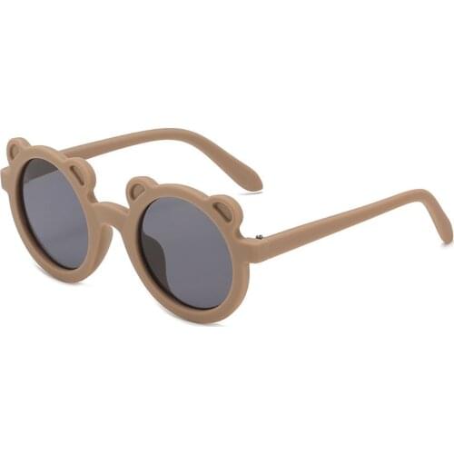 Bohosco Kids Sunglasses Bear Shape Cartoon Lovely Frame Shades Sun Glasses Girls Boy Street Beat Baby Cute Classic Eyeglasses
