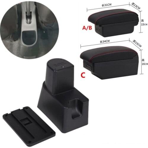 For Suzuki Celerio Car armrest box Suzuki Central storage box modification CELERIO chargeable With USB