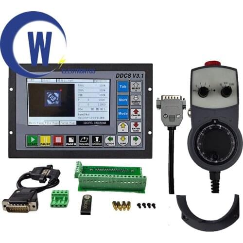 Ddcsv3.1 CNC motion control system suite engraving machine 3-axis 4-axis offline controller emergency stop electronic handwheel