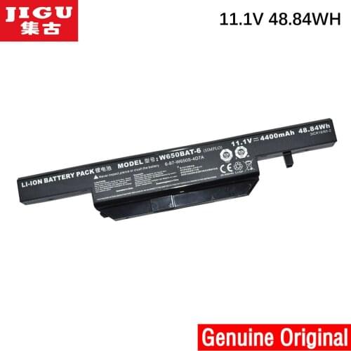 JIGU Original Laptop battery for Hasee w650bat 6 K610C K590C K570N K650D K710C K750D series For Clevo W650S W650BAT-6 batterie