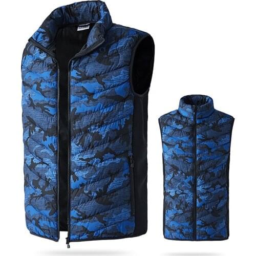 Camouflage Electric Heated Vest Men&women Winter USB Heating Thermal Outdoor Heated Jacket Sleeveless Camping Hiking Vest