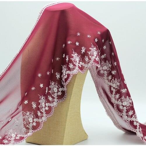 MLAEY 2y/lot Exquisite Embroidered Lace Trim, Lace Fabric ,Quality Lace Ribbon , DIY Craft&Sewing Dress Clothing Accessor