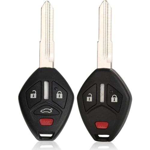 Kutery 3/4 Buttons Replacement Remote Car Key Shell Case Fob For Mitsubishi Lancer Outlander Endeavor Galant MIT11R Blade