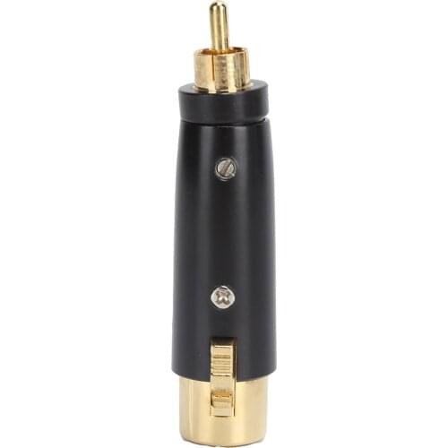 LZ1171G RCA Male to XLR Female Adapter Gold Plated Audio Connector for Mixer Microphone RCA to XLR adapter