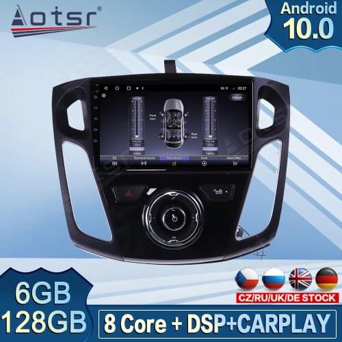 Carplay 128GB For Ford Focus mk3 2012 - 2017 Android Radio Recorder Car Multimedia Player GPS Navigation DVD Player Head Unit