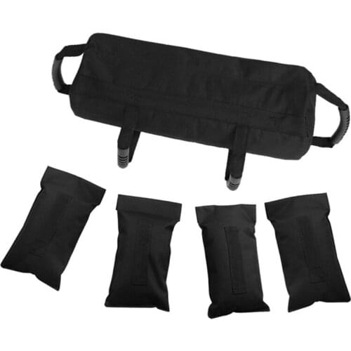 Exercise Sandbag, Adjustable, for Fitness and Weight Training, with 4 Internal Weight Bags