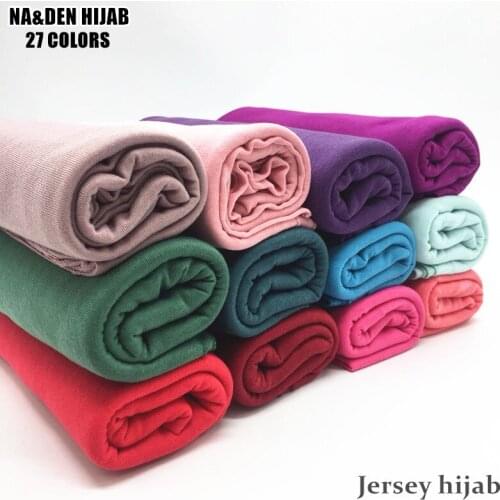 Fashion jersey scarf shawl cotton plain elasticity scarves maxi hijab long muslim head hijabs wrap long size muffler 10pcs/lot