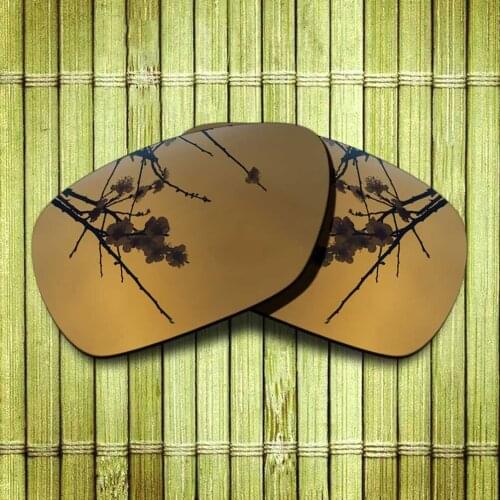 Polarized Replacement Lense For-Oakley Inmate Sunglasses Frame True Color Mirrored Coating - Copper Color Options