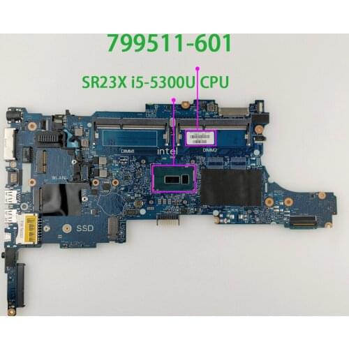 799511-601 799511-001 799511-501 UMA w i5-5300U CPU for HP EliteBook 840 850 G2 NoteBook PC Laptop Motherboard Mainboard