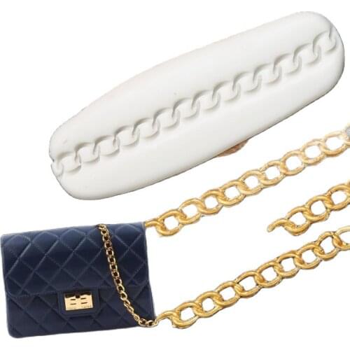 Bag Chain Shape Fondant Lace Silicone Mold for DIY Pastry Cupcake Dessert Lace Cake Decoration Kitchen Accessories Baking Tool