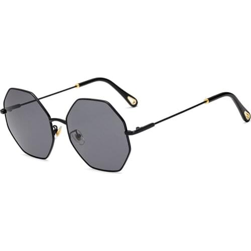 Ladies Hexagon Sunglasses Women Luxury Brand Designer Small Metal Frame Shades for Women Polygon Sun Glasses Men Vintage Eyewear