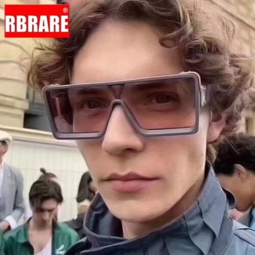 RBRARE Oversized Sunglasses Men 2021 Luxury Brand Square Sunglasses Women Vintage Luxury Shades for Women Lentes De Sol Mujer