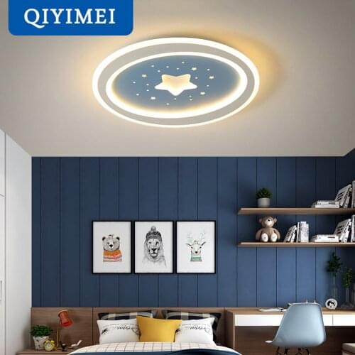 Star LED Chandelier Modern Flush Mounted for Bedroom baby room Kitchen Indoor Lighting Lamp Dimmable Decorate Home AC85-260V
