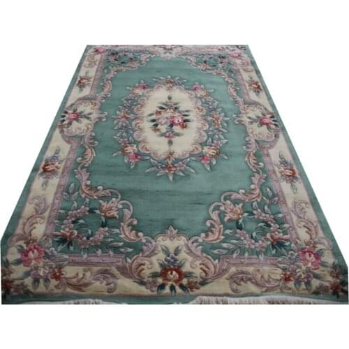 Thick And Plush Savonnerie Wool Rug Carpet Mandala Area Runner Art Decor Livingroom